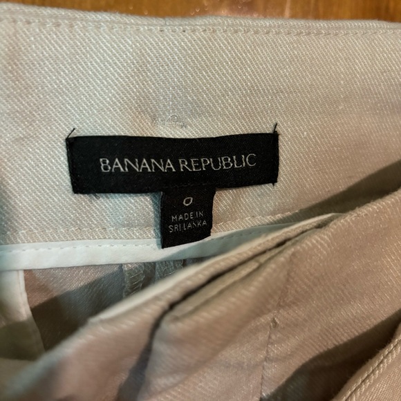 Banana Republic linen trousers with belt - Picture 3 of 4